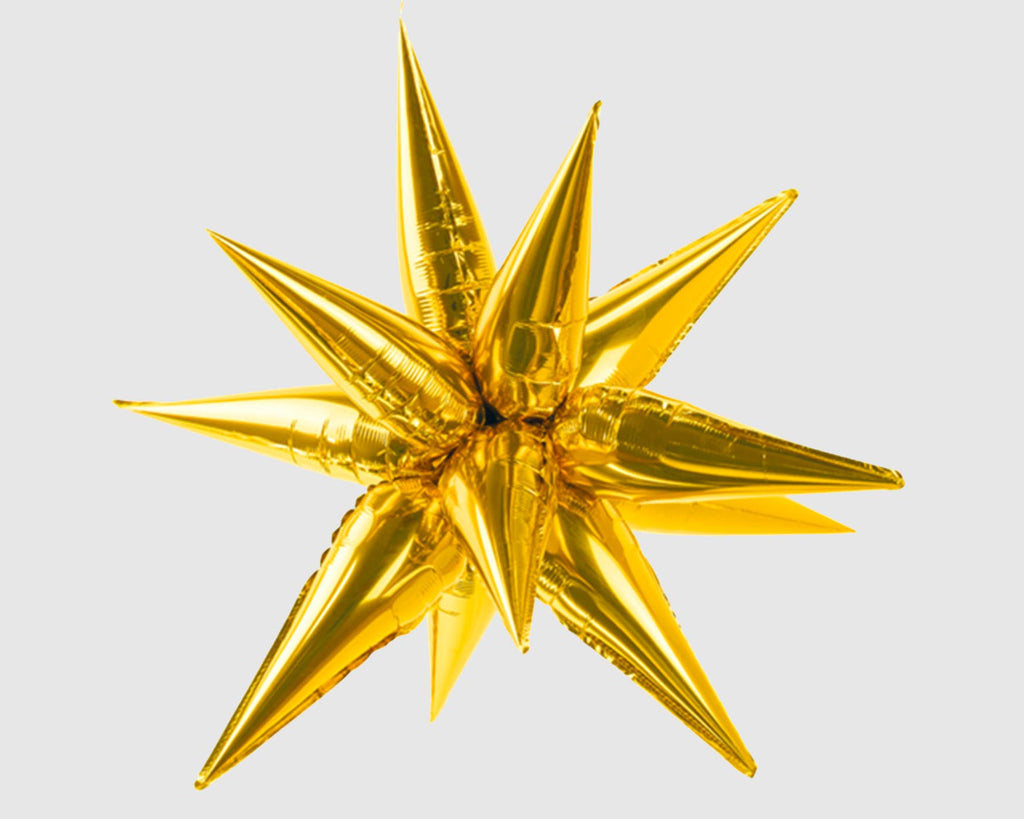 Folienballon "3D-Stern, gold"