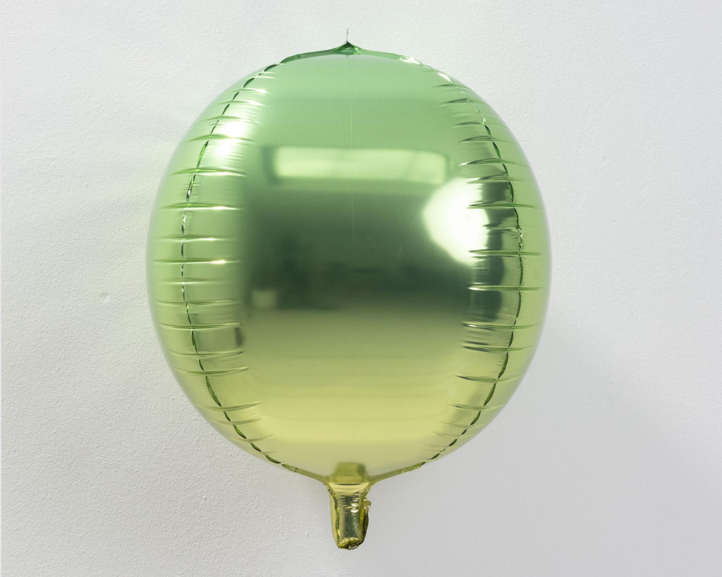 Folienballon "Orbz, grün-gelb"