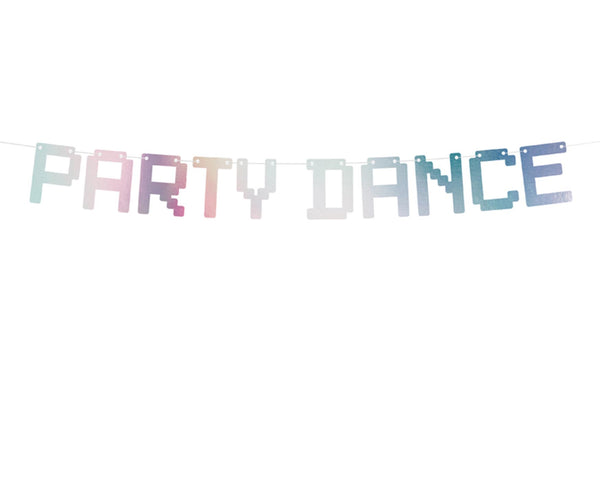 Irisierender Party-Banner "Party Dance"