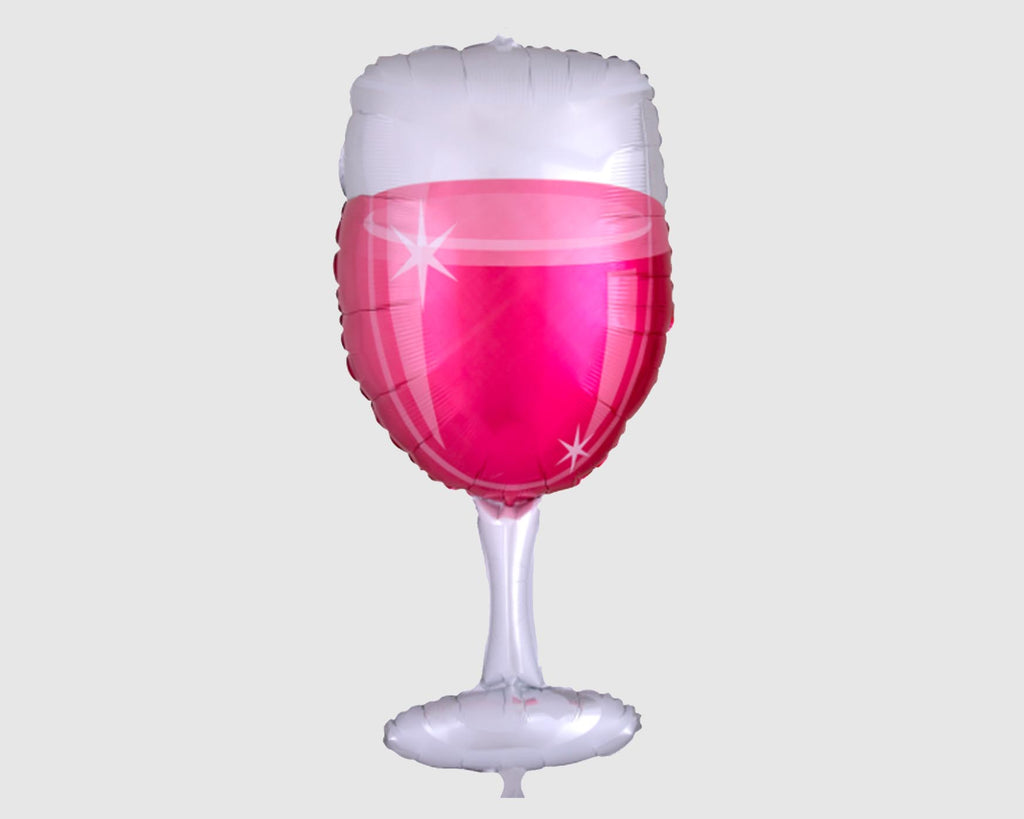 Folienballon "Rosé-Glas"